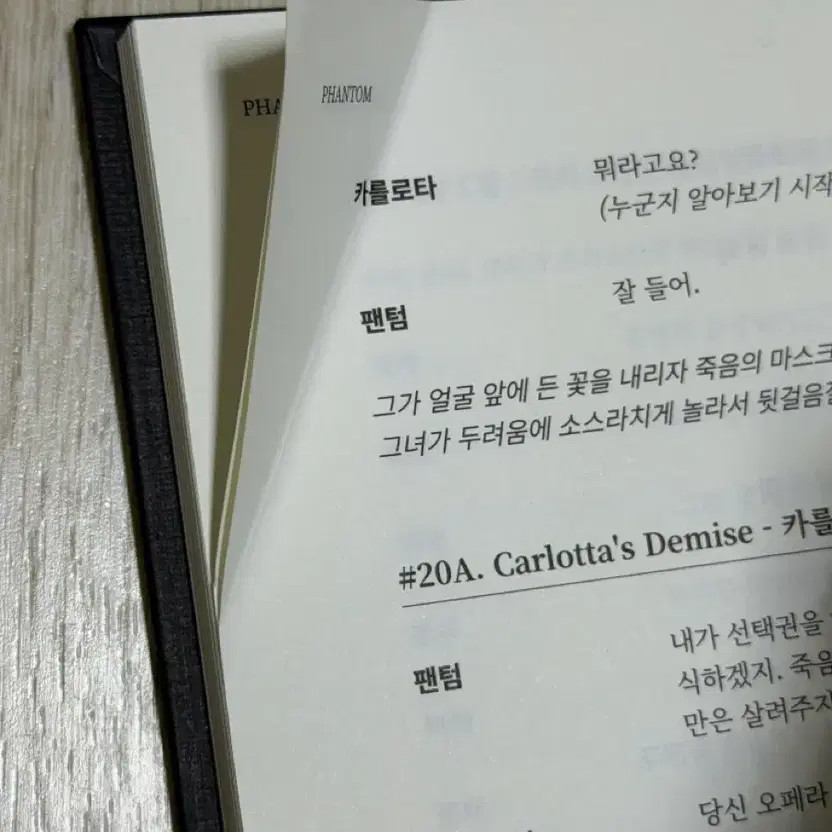 Phantom Musical Script Book