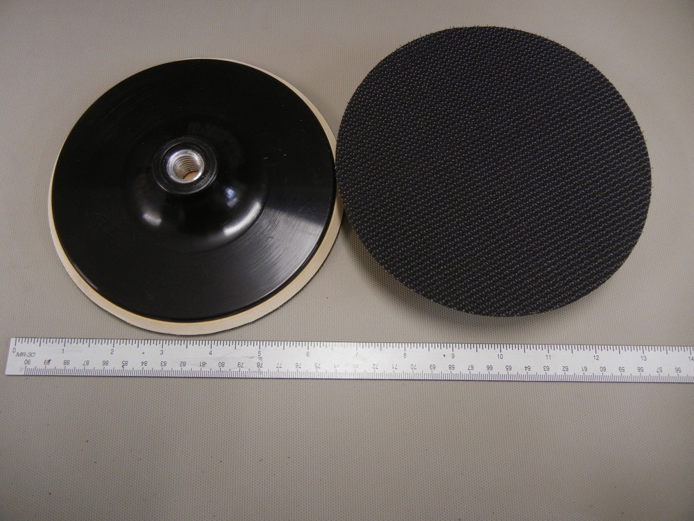 6 1/2" X 5/8" thread  baking pad for 7" & 8" buffing and polish hook & loop pads