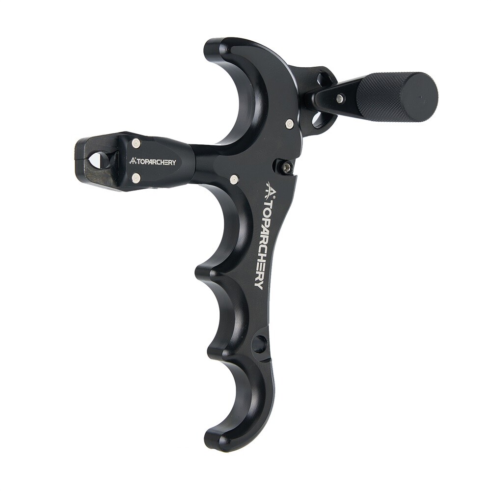 4-Finger Compound Bow Release Adjustable Can Rotate 360° Thumb Release Archery