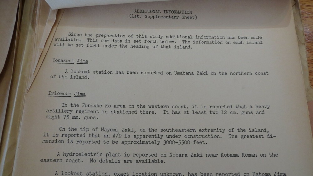 WW2 US Army CONFIDENTIAL INVASION DOCUMENTS OKINAWA Maps Photos Documents