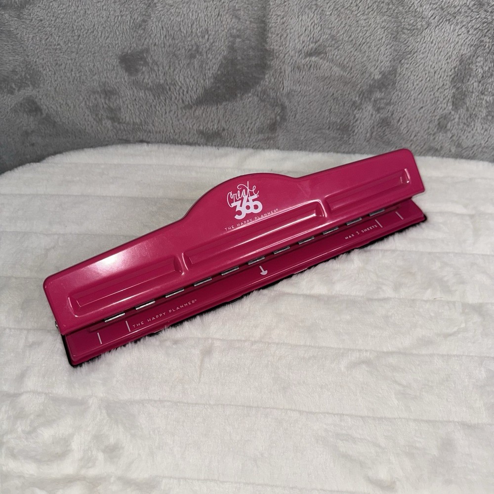 Create 365 The Happy Planner 11 Hole Punch for DISK BOUND System Pink