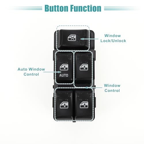 Front Left Window Switch for Saturn Ion 2003-2007