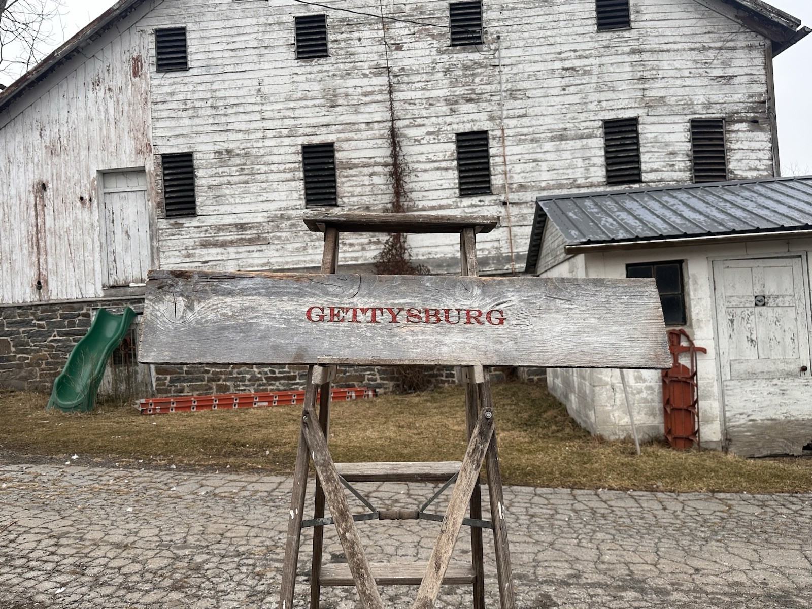 Gettysburg CIVIL WAR ERA Barn WOOD Sign From The Plank Farm