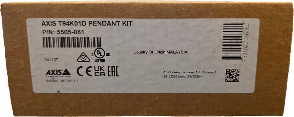 AXIS Communication T94K01D Pendant Kit