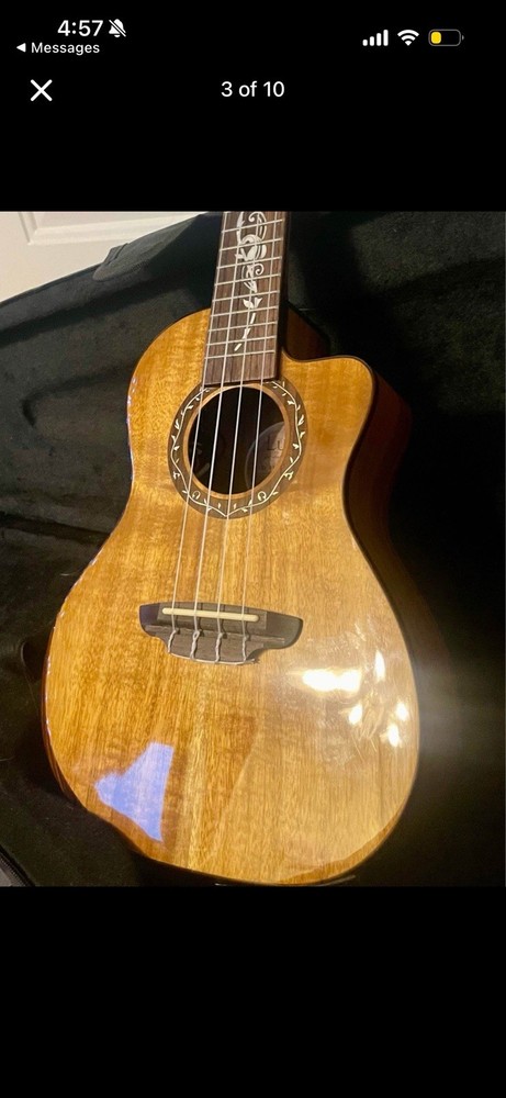 Luna Koa Acoustic-Electric Ukulele – Full Bundle