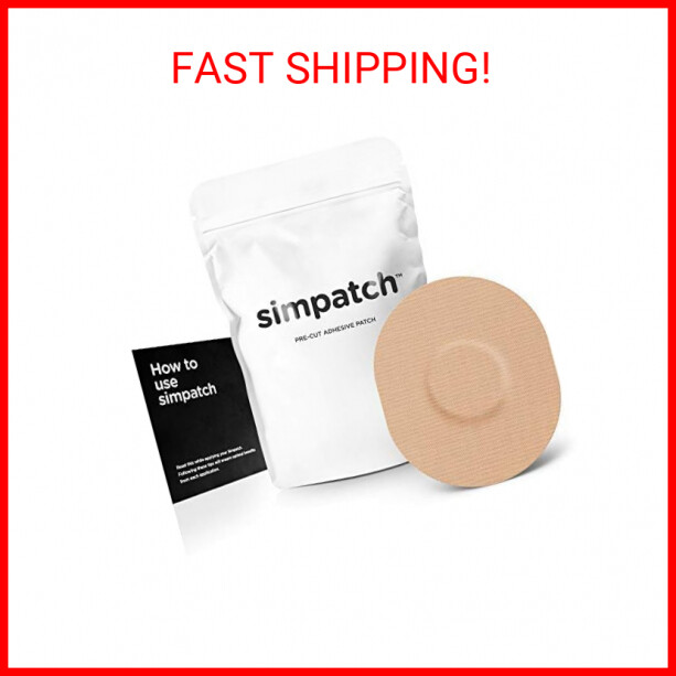 SIMPATCH Universal Adhesive Patch (25-Pack) - Waterproof Adhesive, CGM Patches