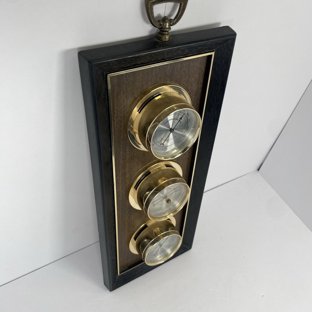 Vintage Springfield Weather Station Barometer Thermometer Humidity