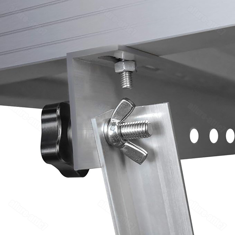 4PCS Solar Panel RV Tilt Mount Brackets Rooftop Flat Surface Adjustable Frame US