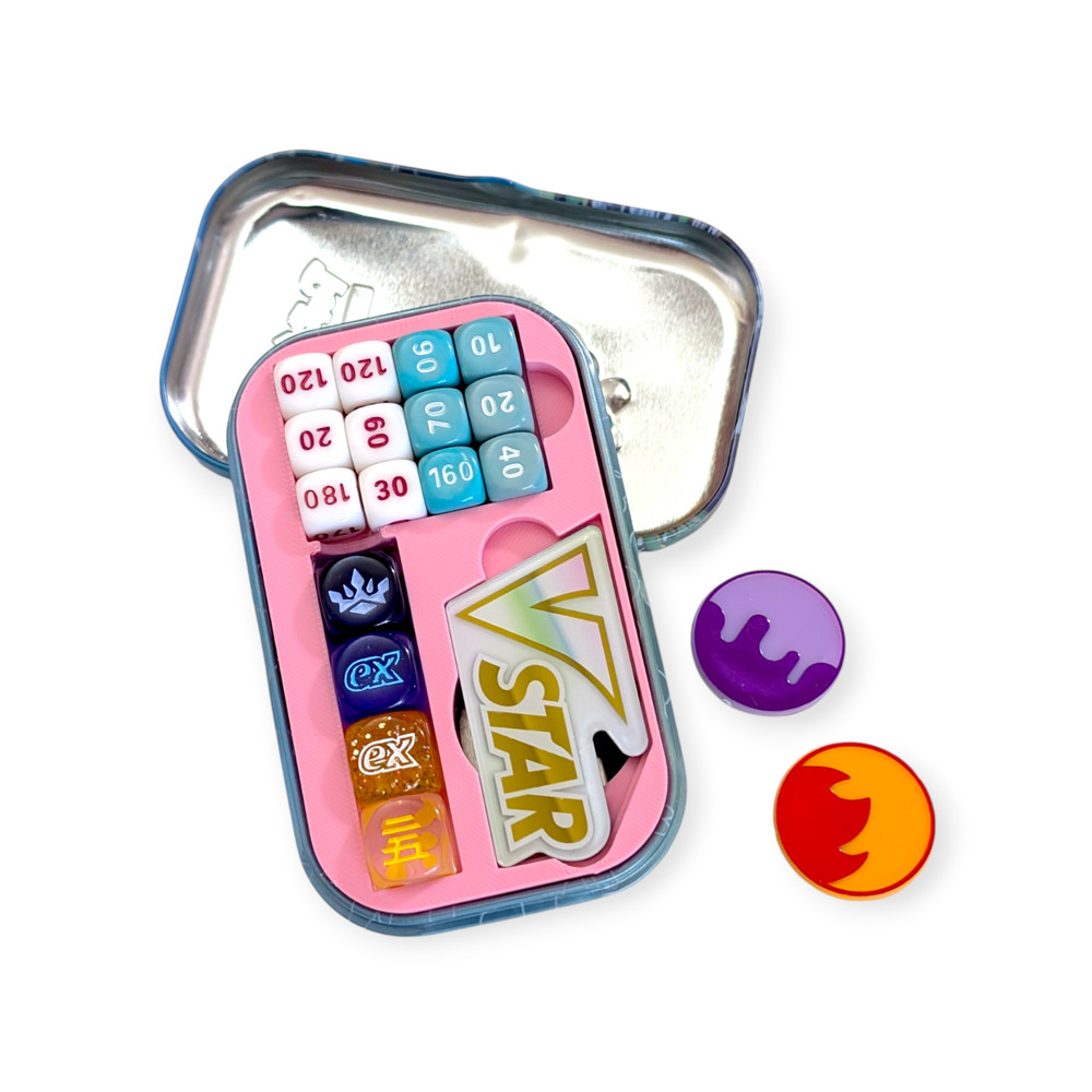 Pokemon Mini Tin Organizer Insert: Pink