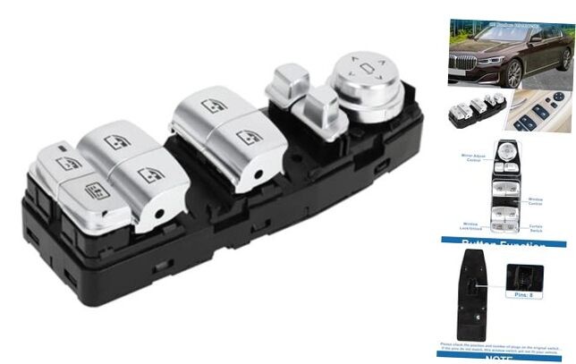 Power Window Switch No.61319382503 Front Left Driver Side Window Control