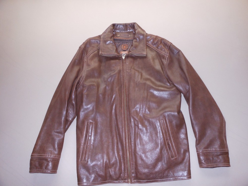 Wilson Large Brown Leather Jacket with Thinsulate Lining