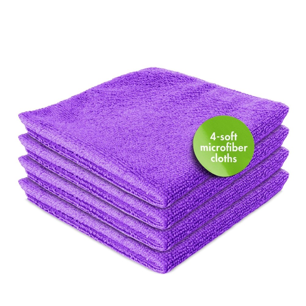 Screen Mom Screen Cleaner Purple Microfiber Cloths (4-Pack) - Microfiber Scre...