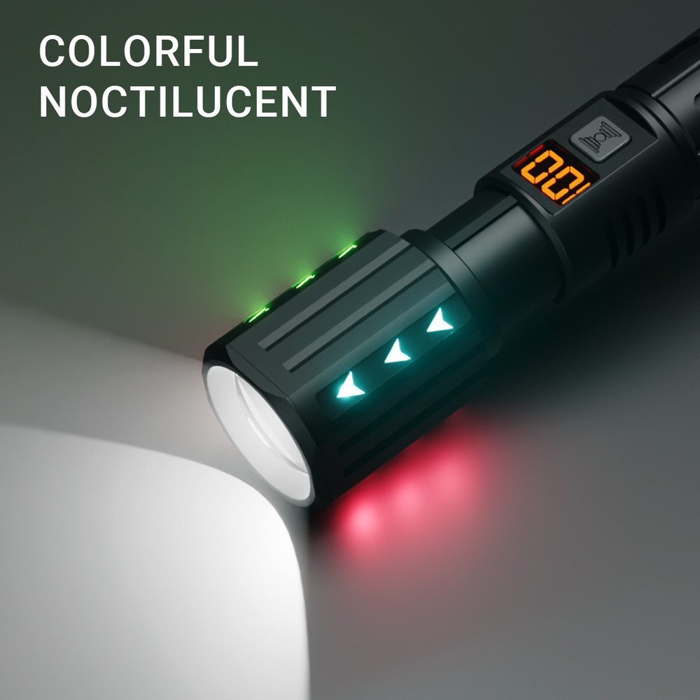 99000000Lumen Super Bright LED Flashlight Rechargeable Tactical Work Light Torch