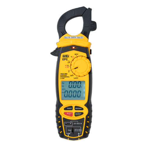 UEi EPC True RMS Wireless Clamp Meter for HVACR 400A, Temperature, Inrush, App-C