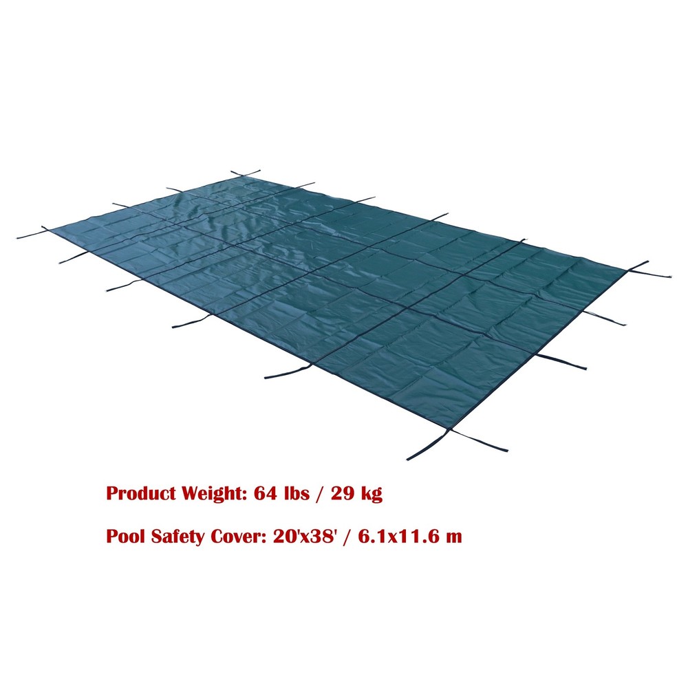 LABLT 20x38 ft Pool Safety Cover Rectangular for 18x36 Inground Swimming Pool
