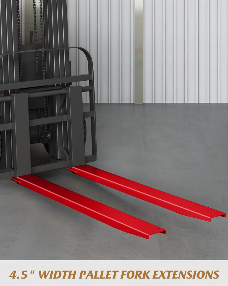 Forklift Extensions 72 Inch Length 4.5 Inch Width, Pallet Fork Extensions Extend