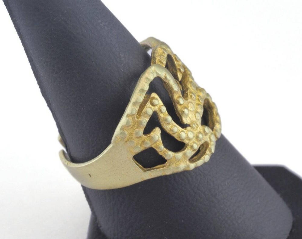 Adjustable Ring Raw brass (18mm 8US inner size) 2651