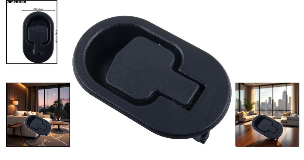 Stylish Black Replacement Pull Handle for Recliners - Durable and Practical