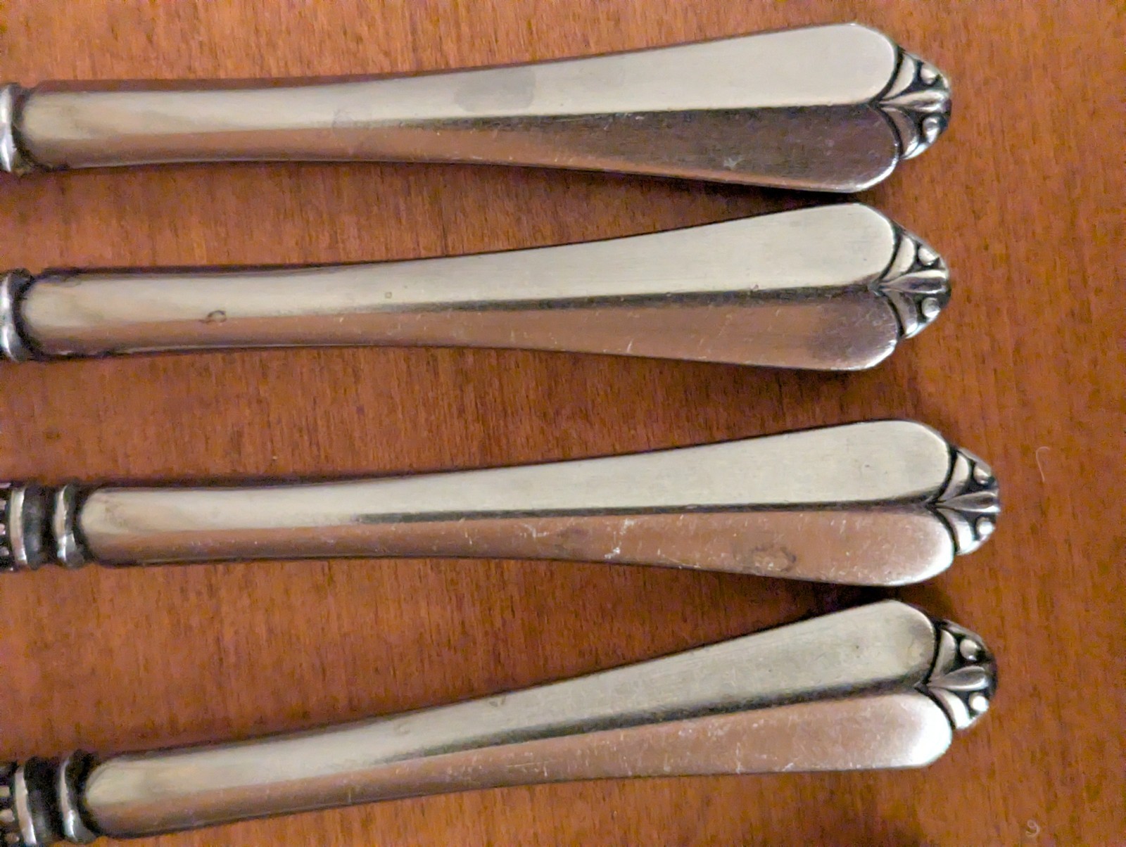 Vintage Orleans Cheri stainless dinner knives silverware Japan