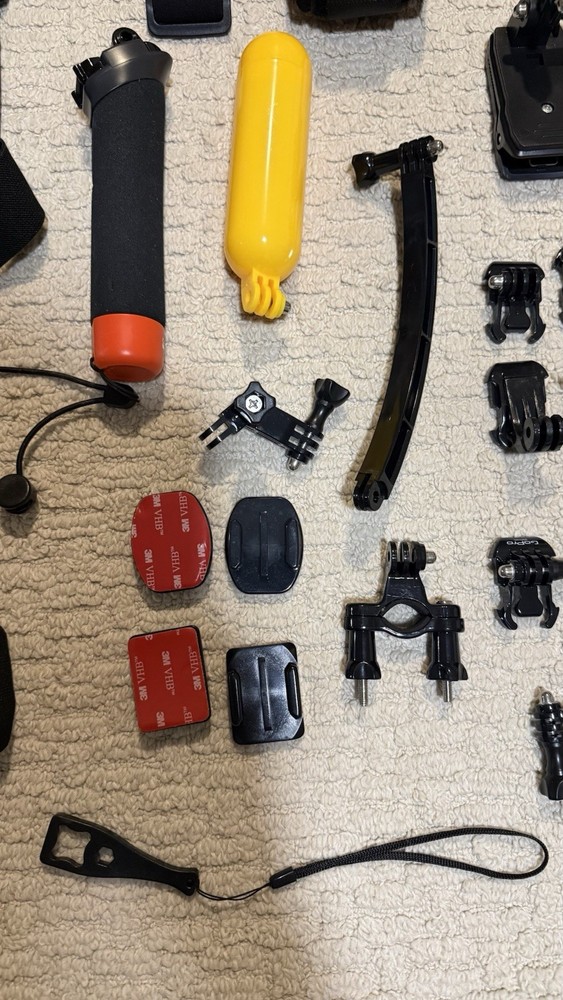 GoPro Accessory Bundle with Mounts, Straps, Floating Handle, Case, Tripod