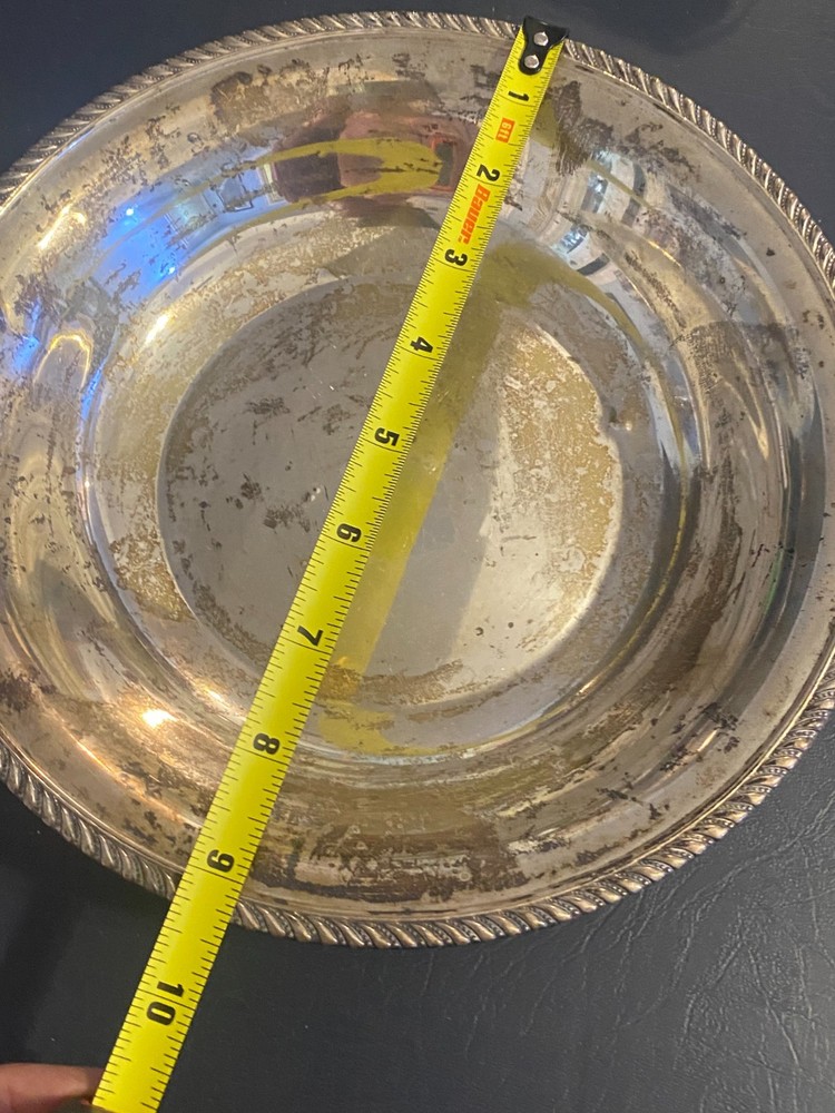 9" Sterling Silver Serving Bowl 195g