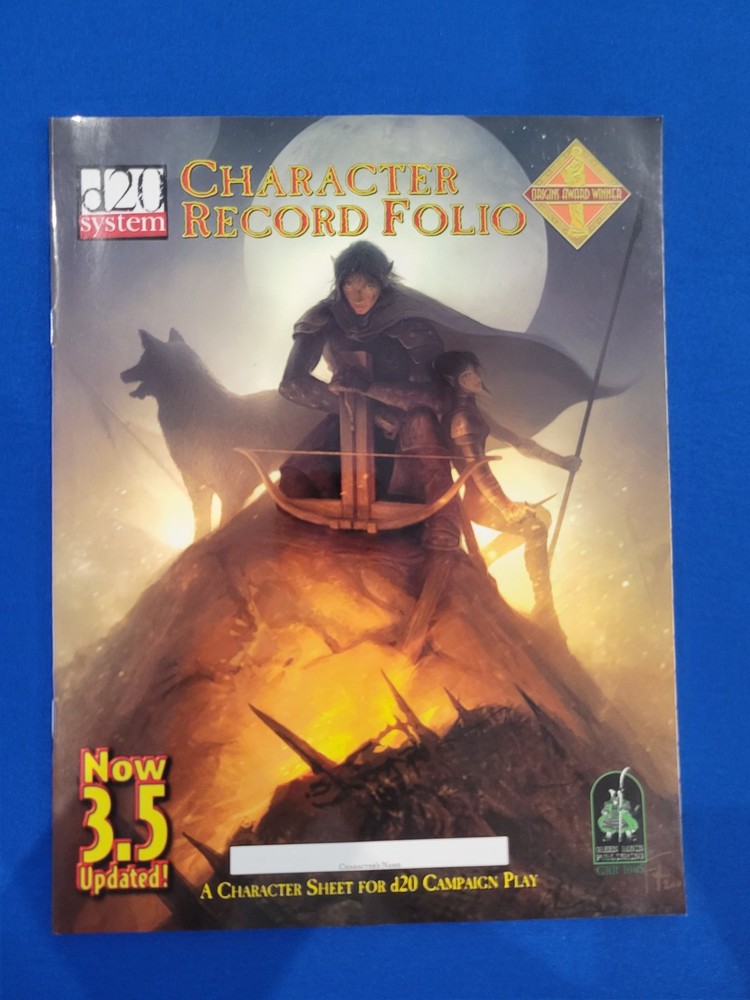 Character Record Folio d20 System - Green Ronin