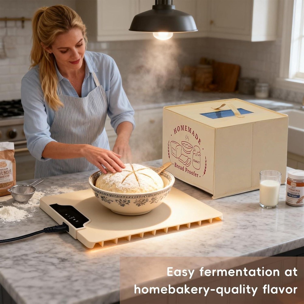 Bread Proofing Box 85-200°F Precise Temp Control W/ Timer Sourdough Warming Mat
