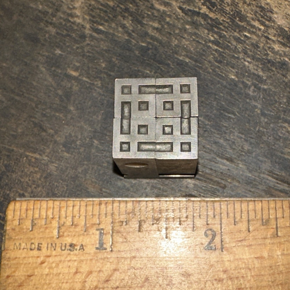 Print Blocks “ 4 Ornamental Borders  “ Nice Lines! #8