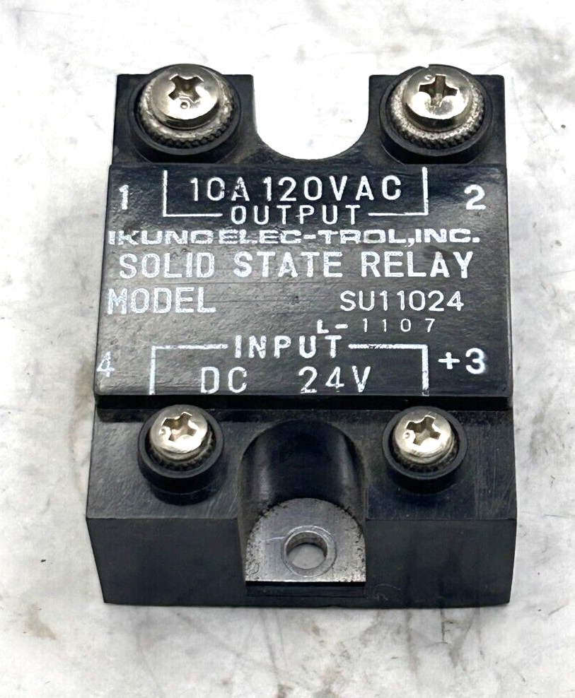 IKUND ELEC-TROL,ING. SOLID STATE RELAY MODEL SU 11024 Pre-owned