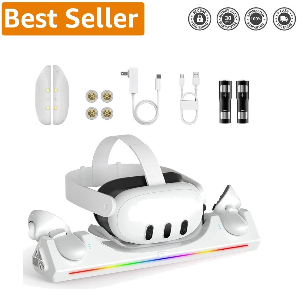 Magnetic Charging Dock for Oculus Quest 3S - Simultaneous Headset & Controllers