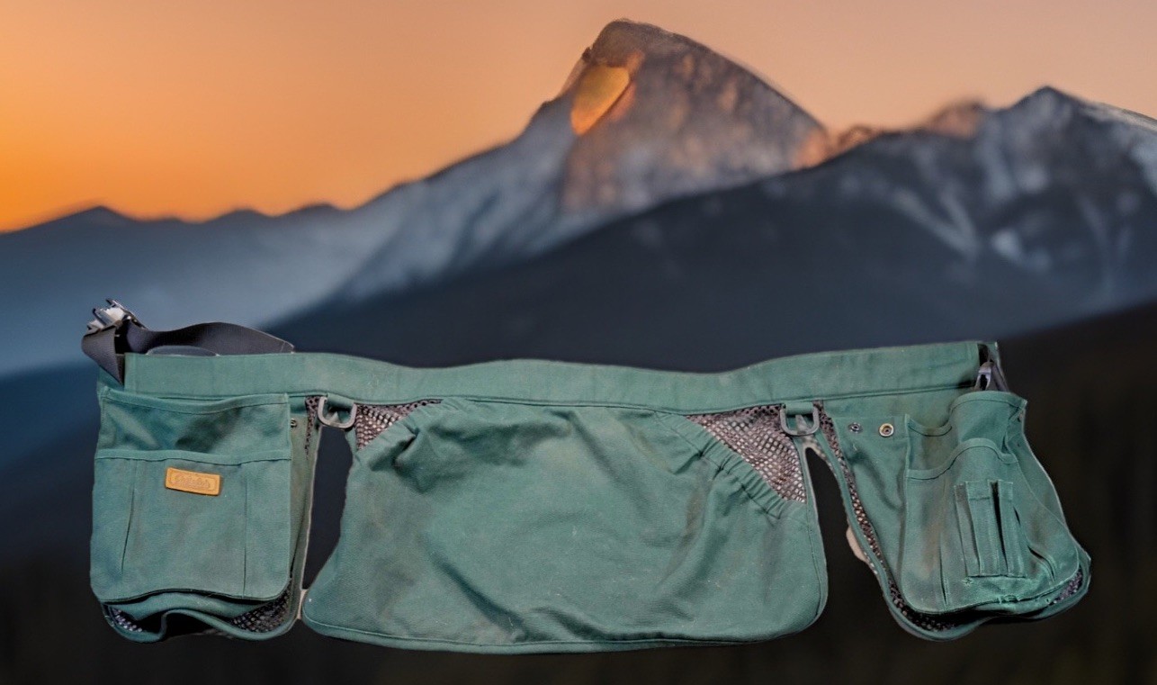 Cabelas 3 Pouch Game Bag Waist Belt L Green Hunting Shooting Adjustable