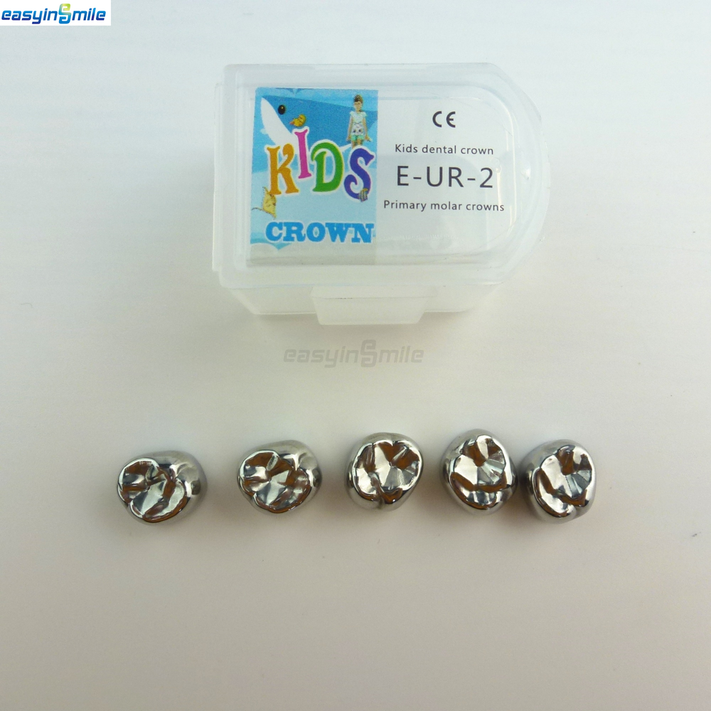 5pcs/pack Dental Kids Crown Primary Molar D/E Upper Lower Teeth size 2-7