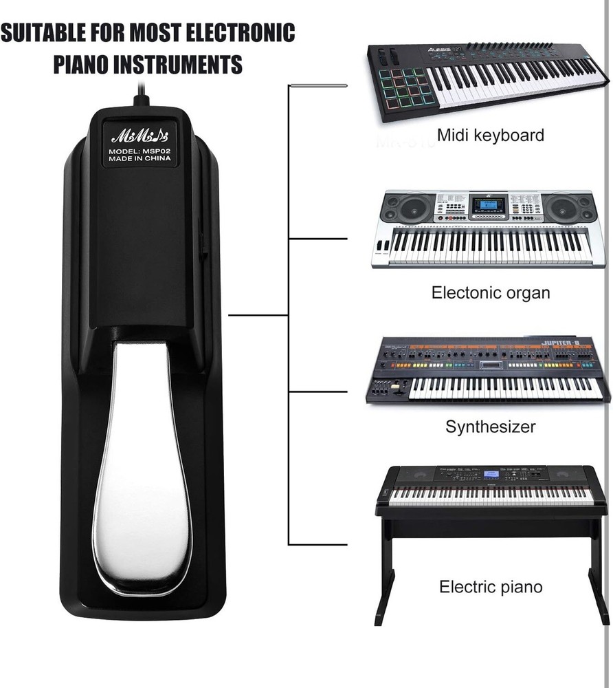 MIMIDI Sustain Pedal for Keyboard