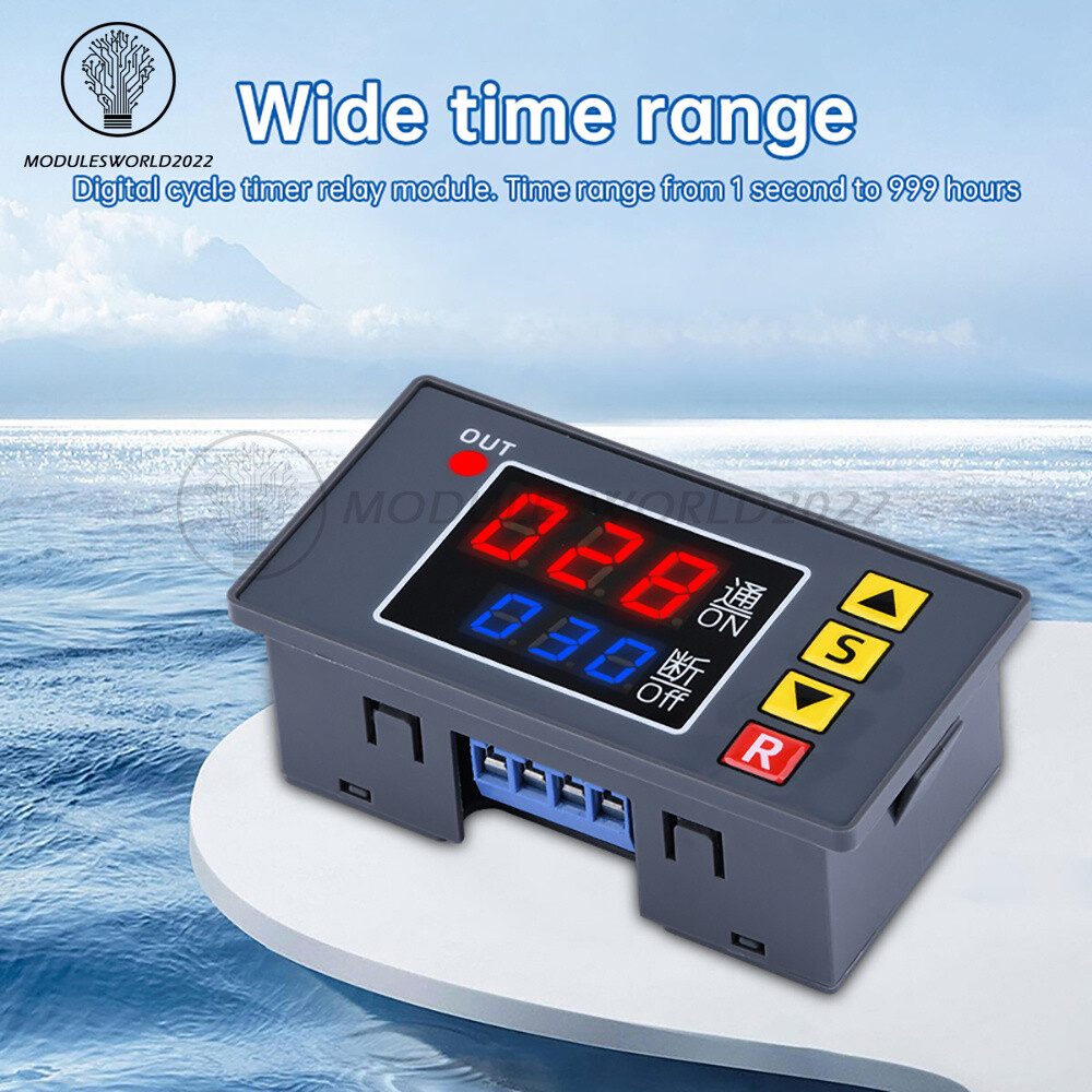T3231 Programmable Digital Time Delay Relay Dual Display Timer Control Switch