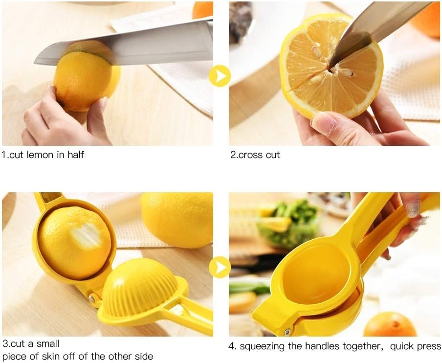 Rust Resistant Professional Citrus Juicer - Handheld Aluminum for Quick Juicing