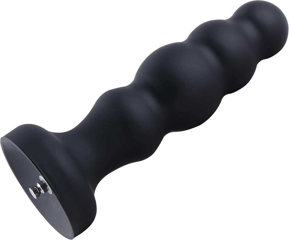 Hismith 8.35" Silicone Dildo, 7.1" insertable, Bead Butt Plug - Removable KlicLo