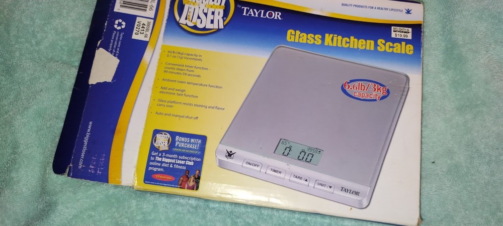 Taylor Glass Kitchen scale New open box