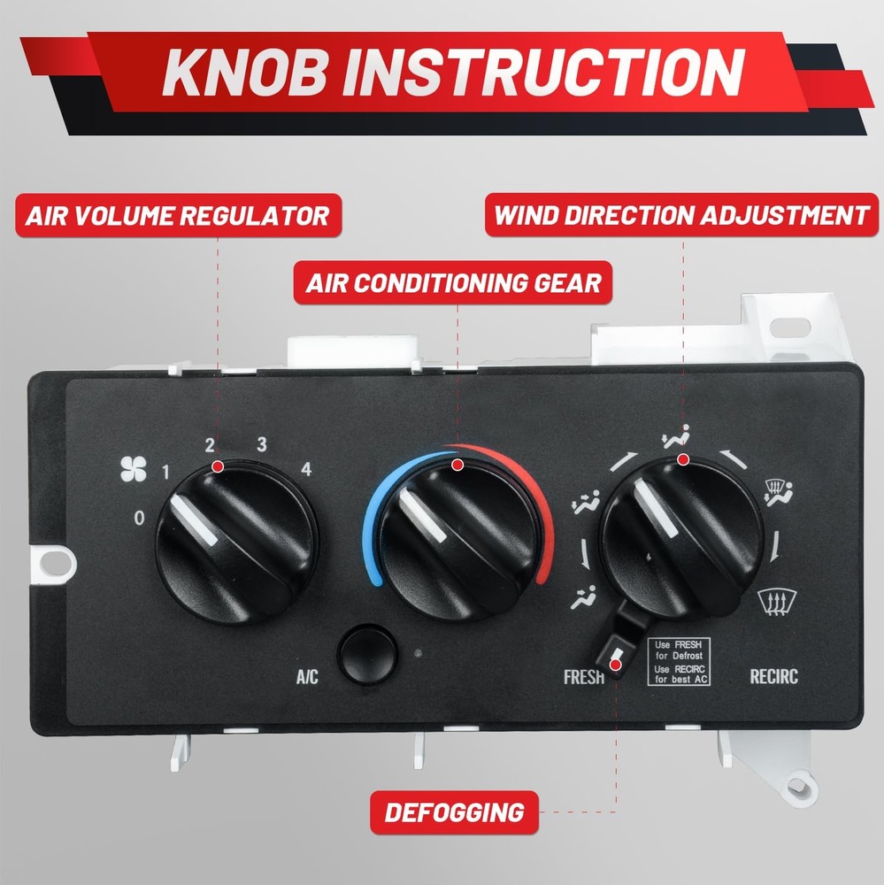 Upgraded AC Heater Climate Control Module Compatible with Mack Ch613 Black