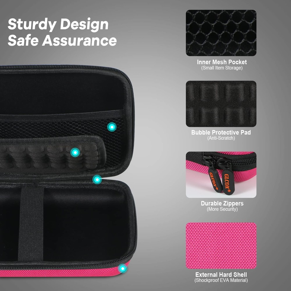 Electronics Tech Organizer Portable Travel Case - Hard Shell Protective Carry...