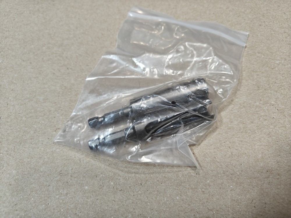 Pair (2), 10mm Hex Nut Socket Slotted Extension Driver Bit Adapter 80mm Long