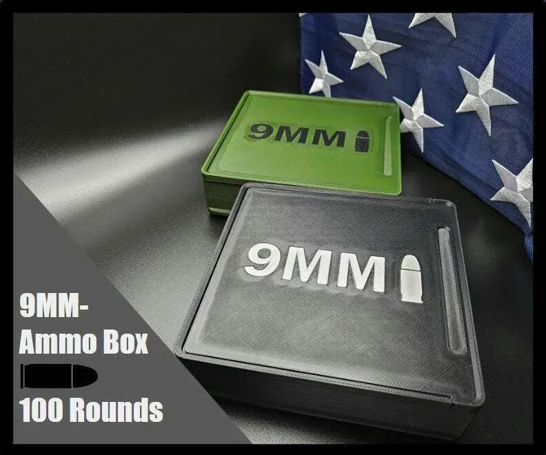 9MM Ammo Box Storage - 100 Rounds