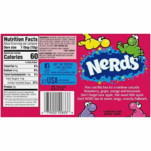 Nerds Rainbow Candy Video Box, 5 Ounce, [12-Boxes]