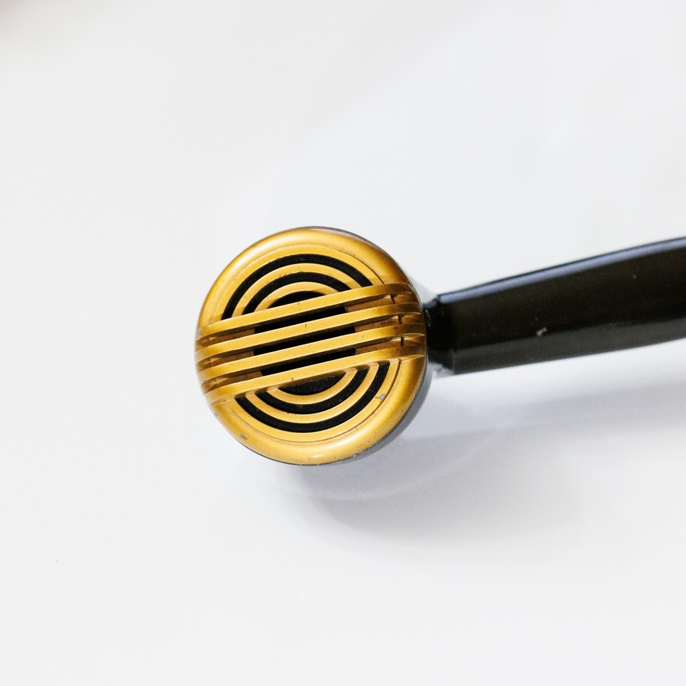 Vtg 1940's Machine Age Webcor Microphone Not tested