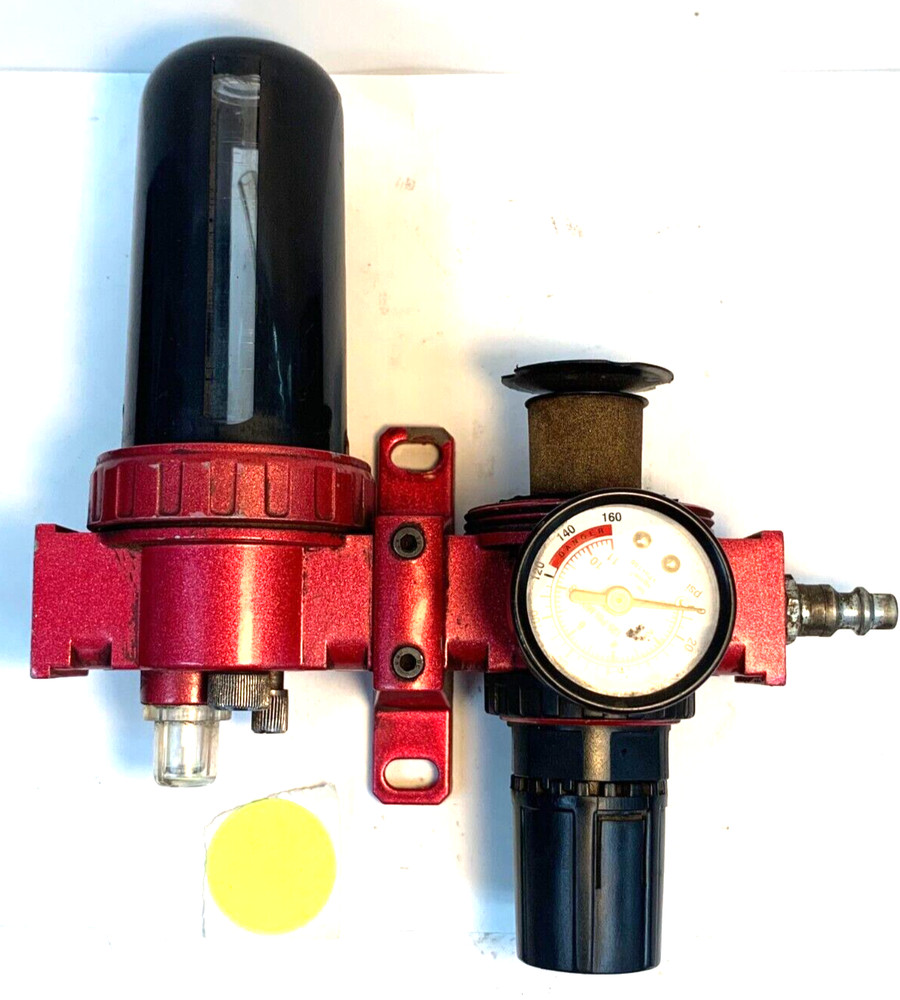 CENTRAL PNEUMATIC AIR FILTER REGULATOR LUBRICATOR UNIT 125 PSI MAX
