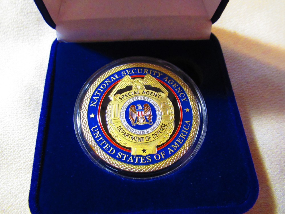 National Security Agency Challenge Coin w/Presentation Box