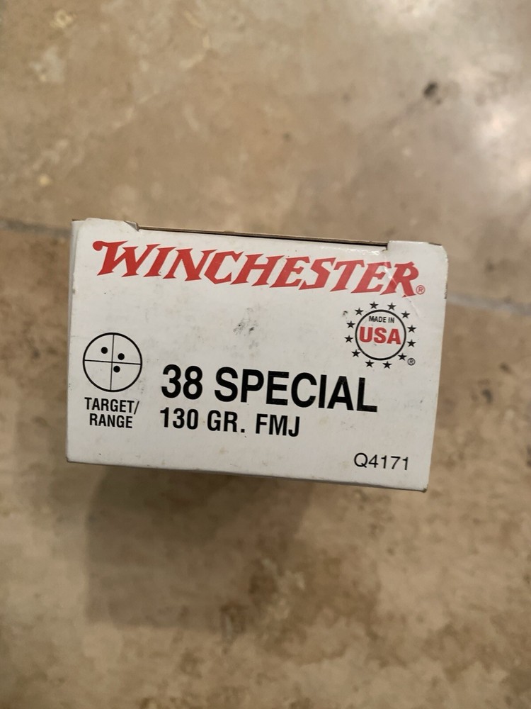 Winchester 38 Special 130 Grain Ammo Box Empty