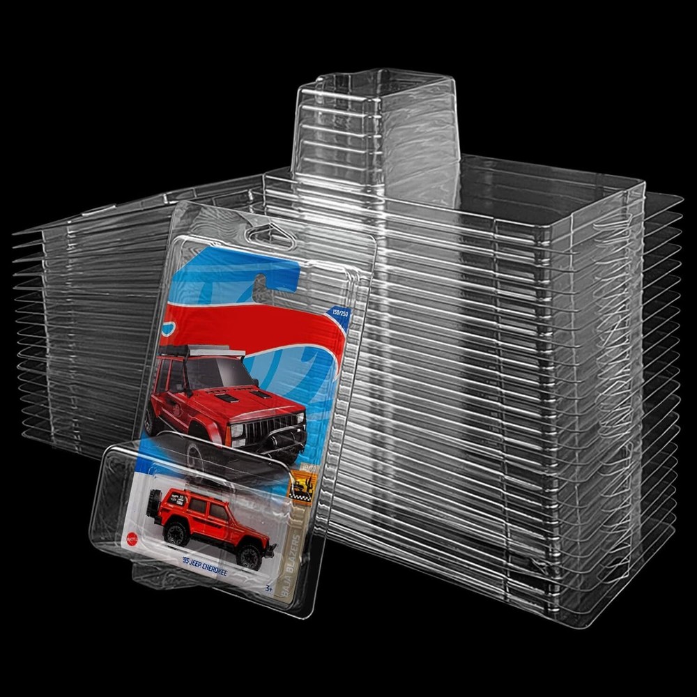 120PC Clear Protector Case Plastic Display For Hot Wheels & Matchbox Basic Cars