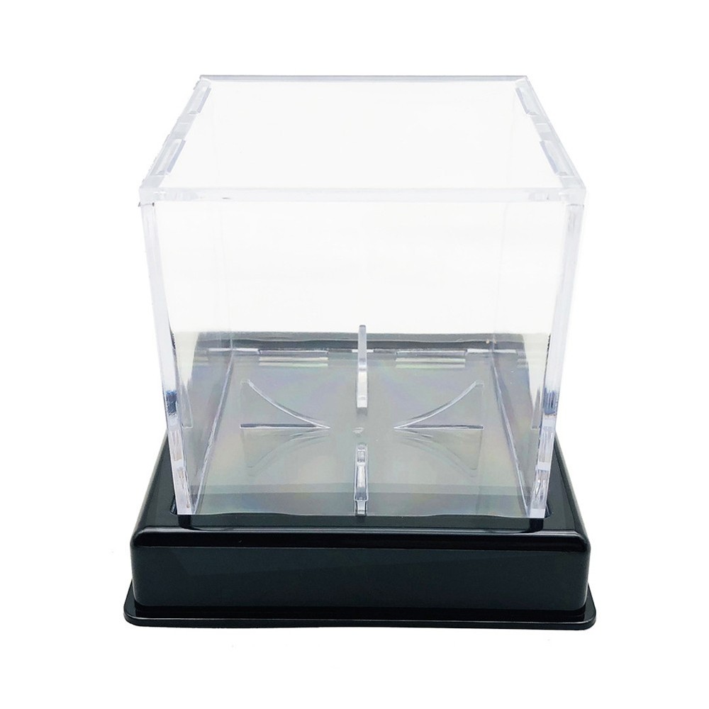 4Pcs Baseball Display Case Acrylic Cube - UV Protected Acrylic Baseball Holder
