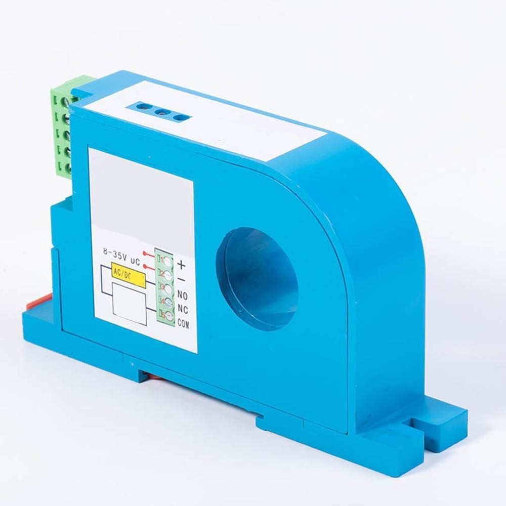 DIN Mountable DC Current Sensing Switch for 0 50A 0 100A Detection Range