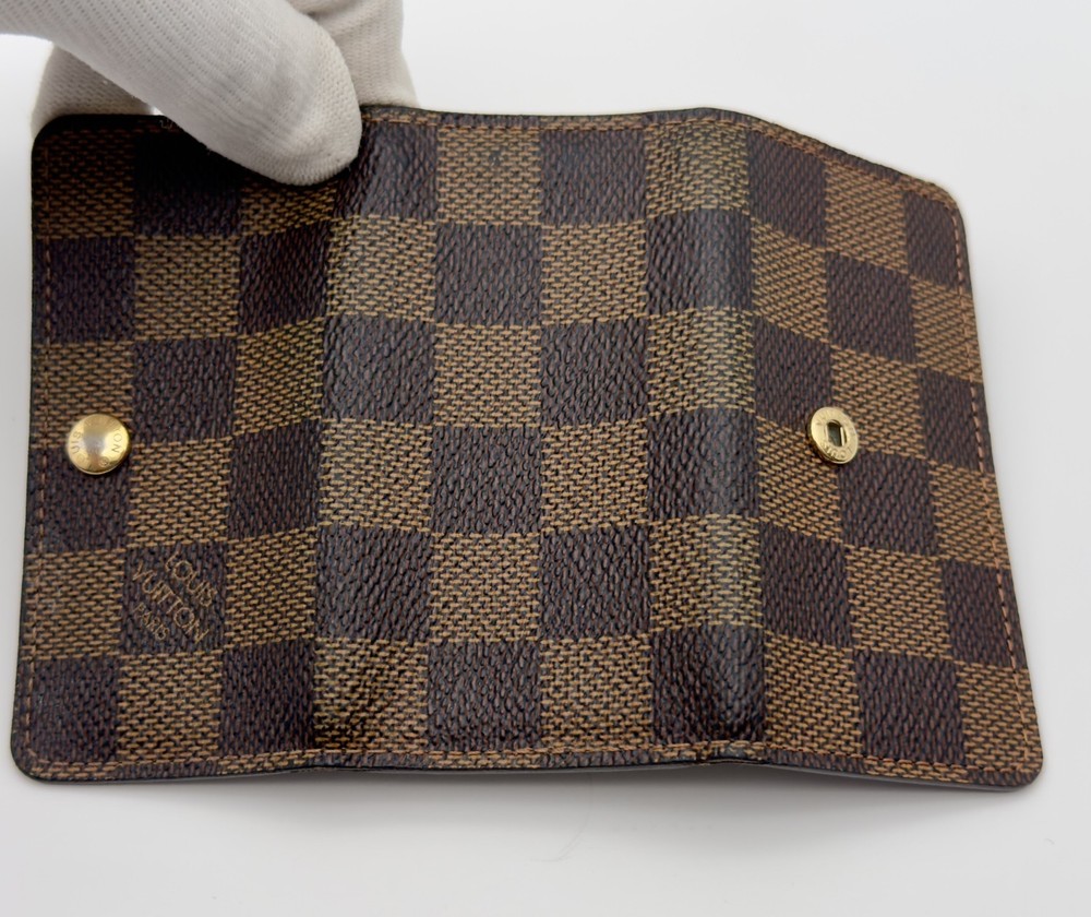 Louis Vuitton Damier Ebene Multicles 4 Key Case Brown Authentic Japan